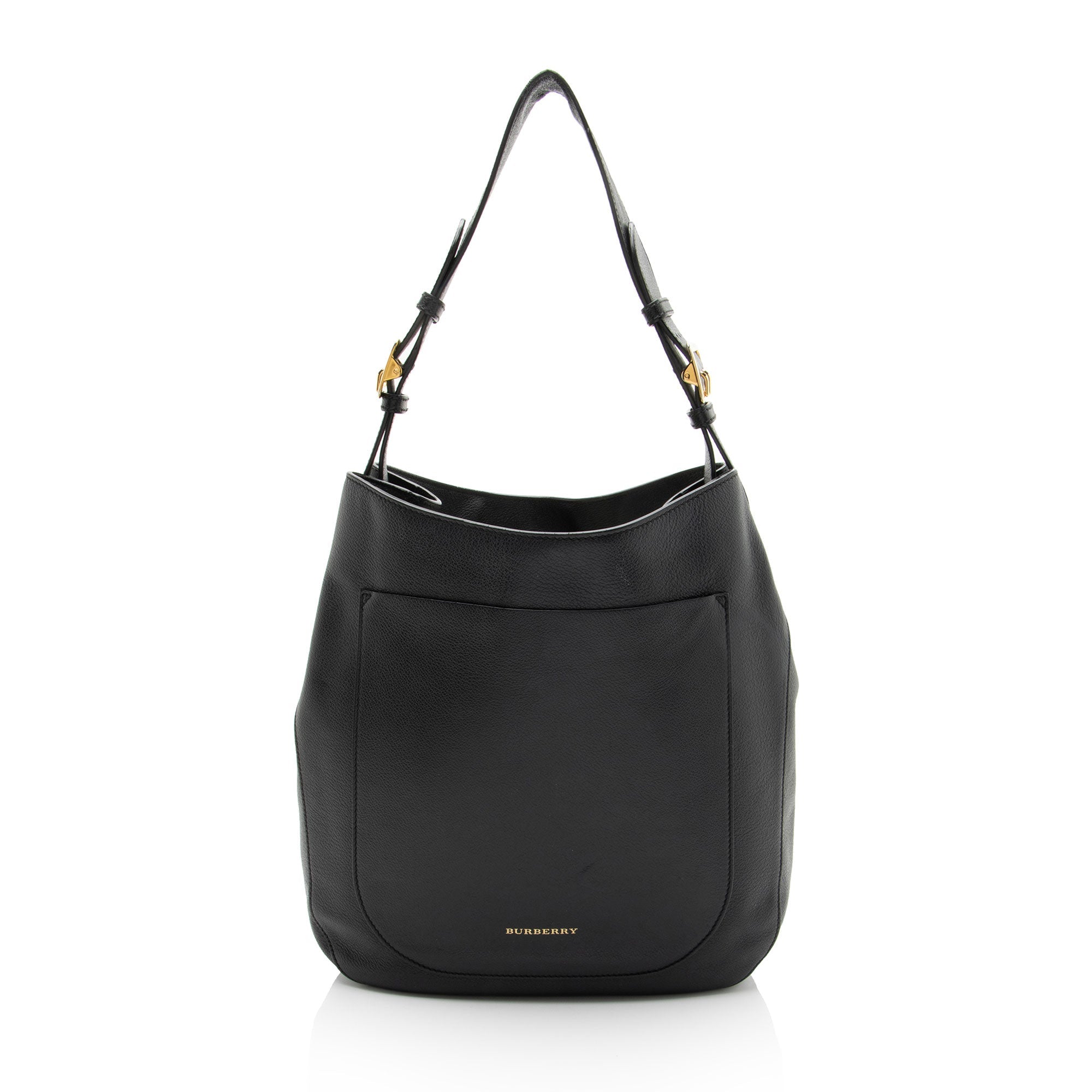 Burberry Grained Leather Elmstone Small Hobo