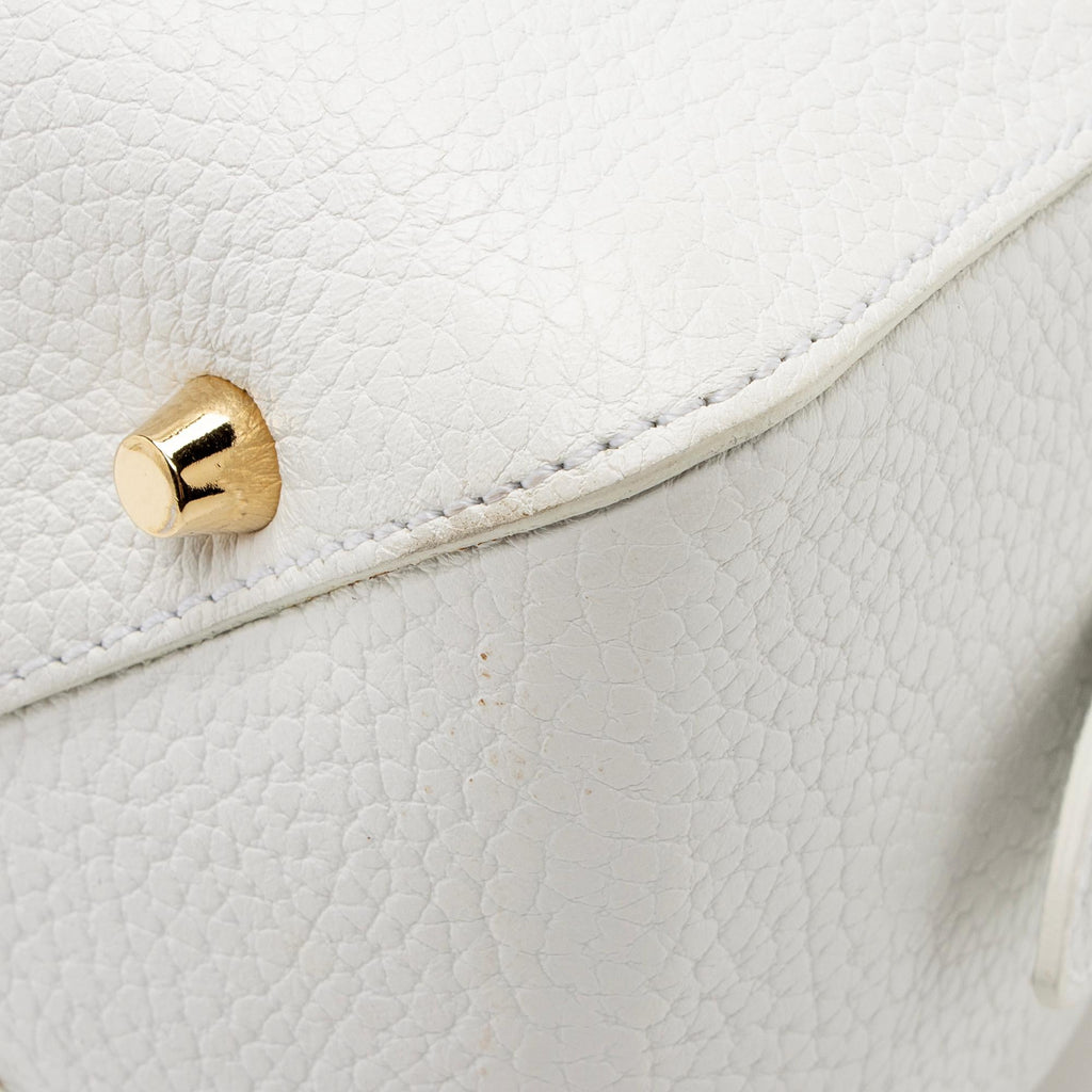 Burberry Grainy Calfskin Greenwood Small Bowling Bag (SHF-l6CAoI)
