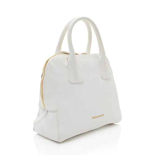 Burberry Grainy Calfskin Greenwood Small Bowling Bag (SHF-l6CAoI)