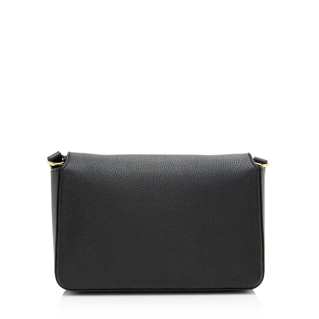 Burberry Grainy Calfskin Vintage Check Hampshire Crossbody Bag (SHF-LGcYMb)