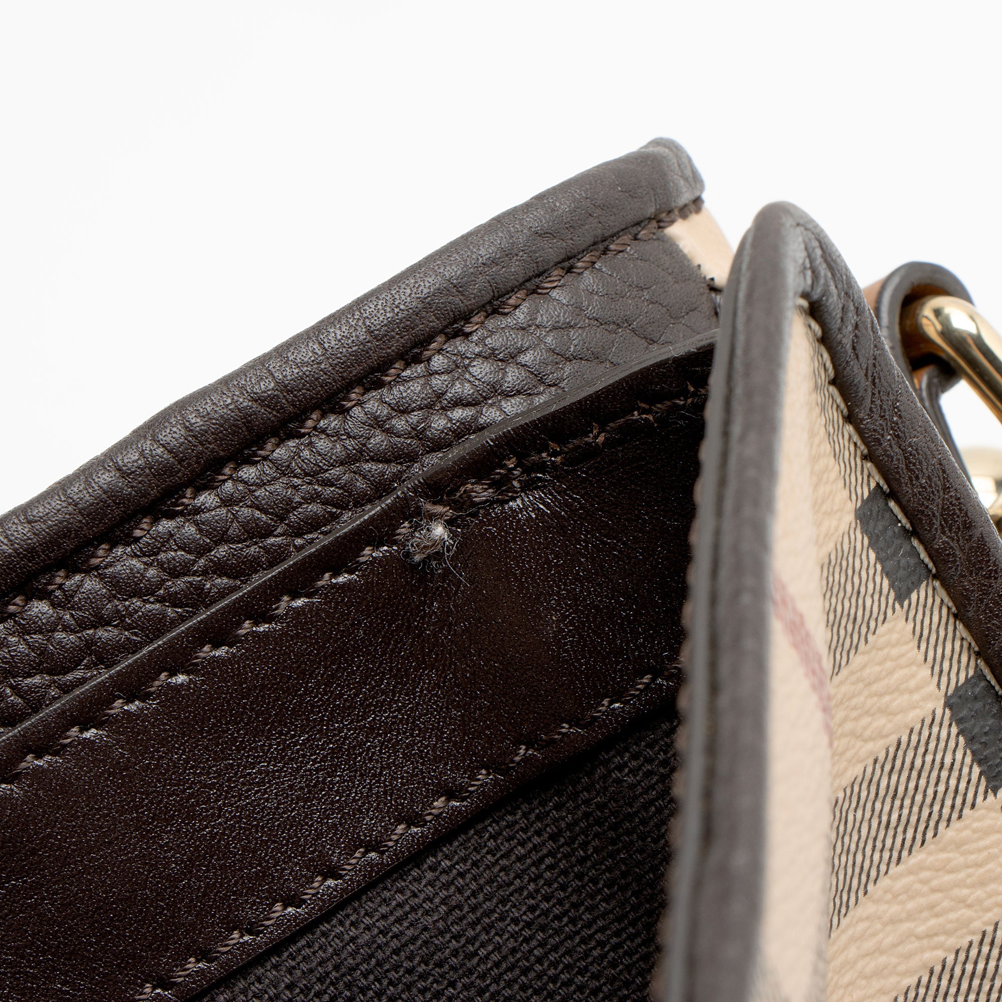 Burberry Haymarket Check Buckle Messenger (SHF-5qIRC7)