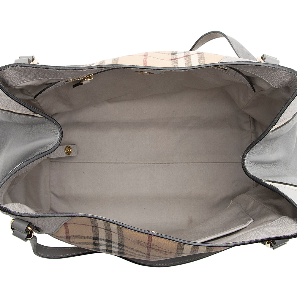 Burberry Haymarket Check Canterbury Small Tote (SHF-21036)