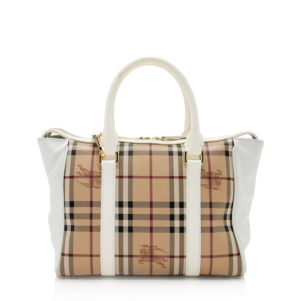 Burberry Haymarket Check Chatton Medium Tote (SHF-21124)