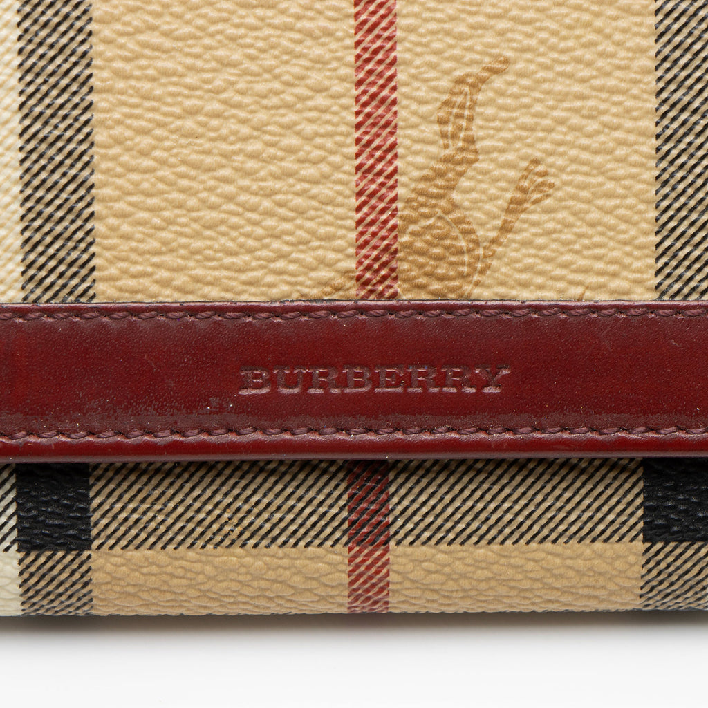 Burberry Haymarket Check Continental Wallet
