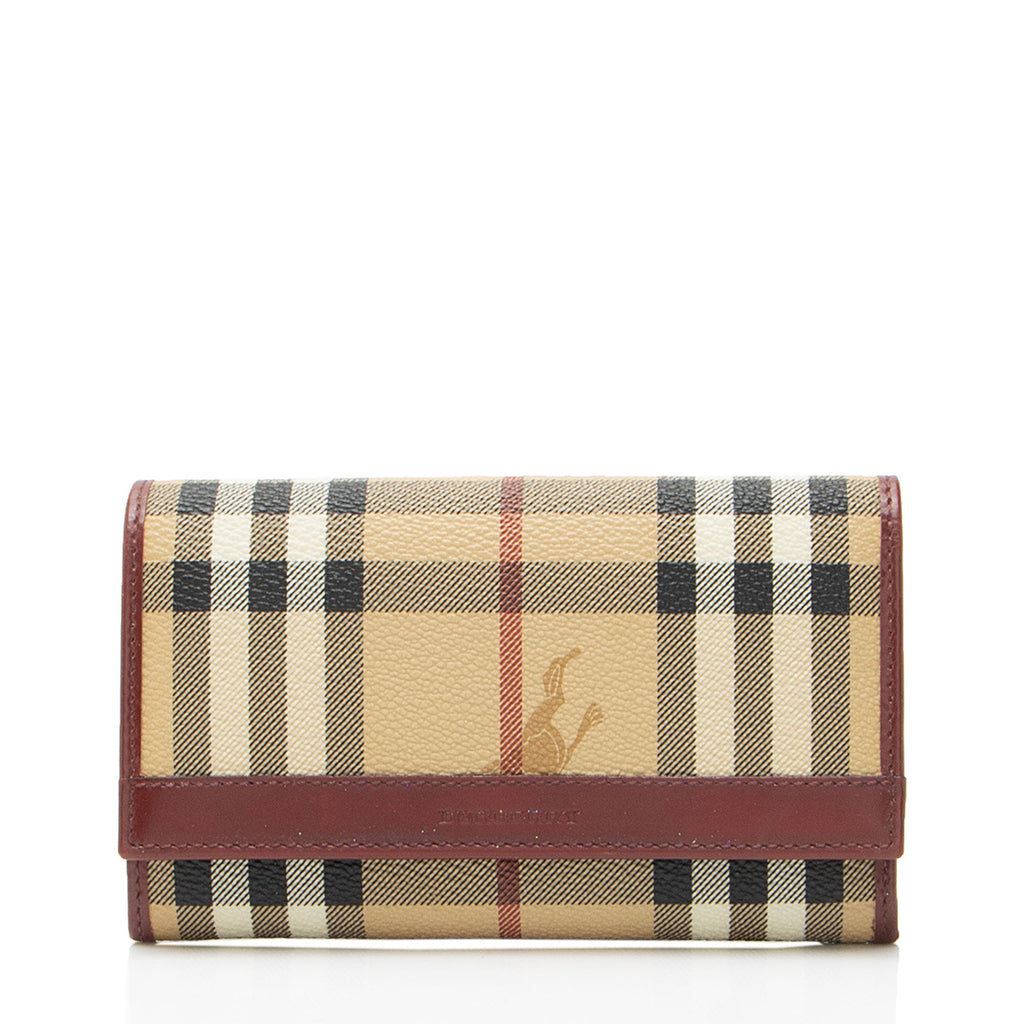 Burberry Haymarket Check Continental Wallet