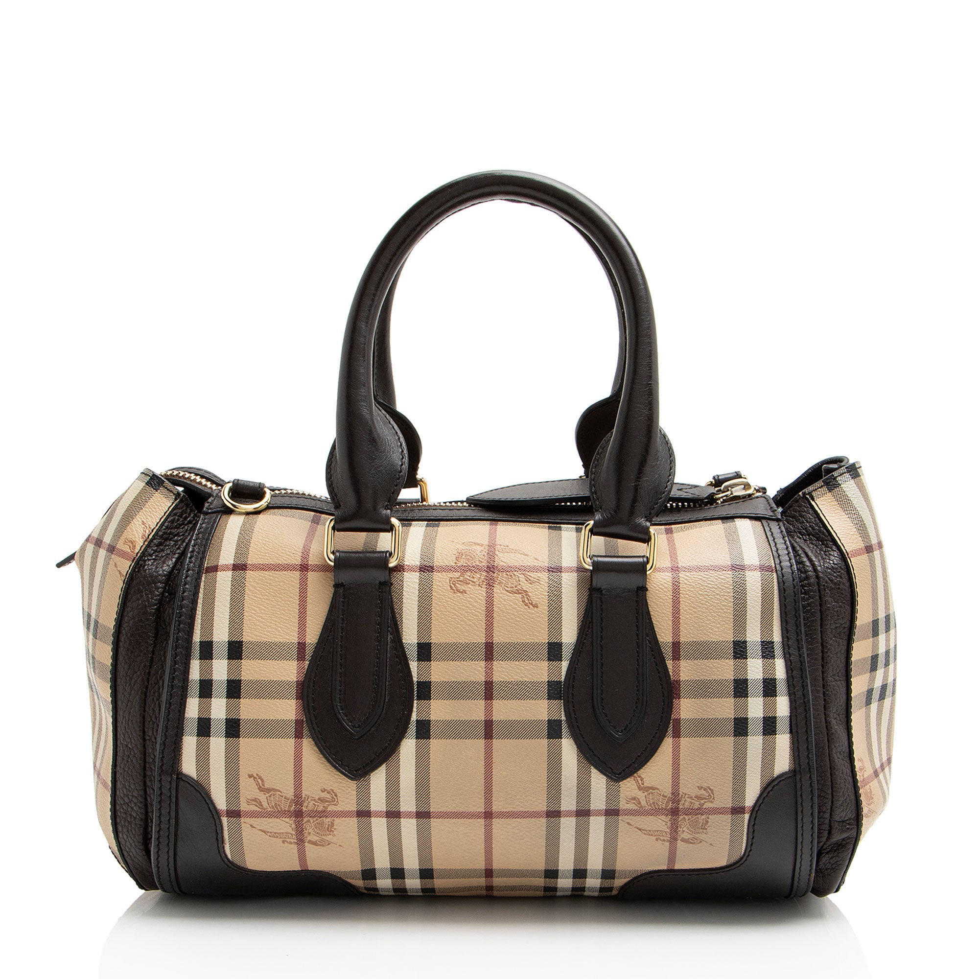 Burberry Haymarket Check Gladstone Satchel