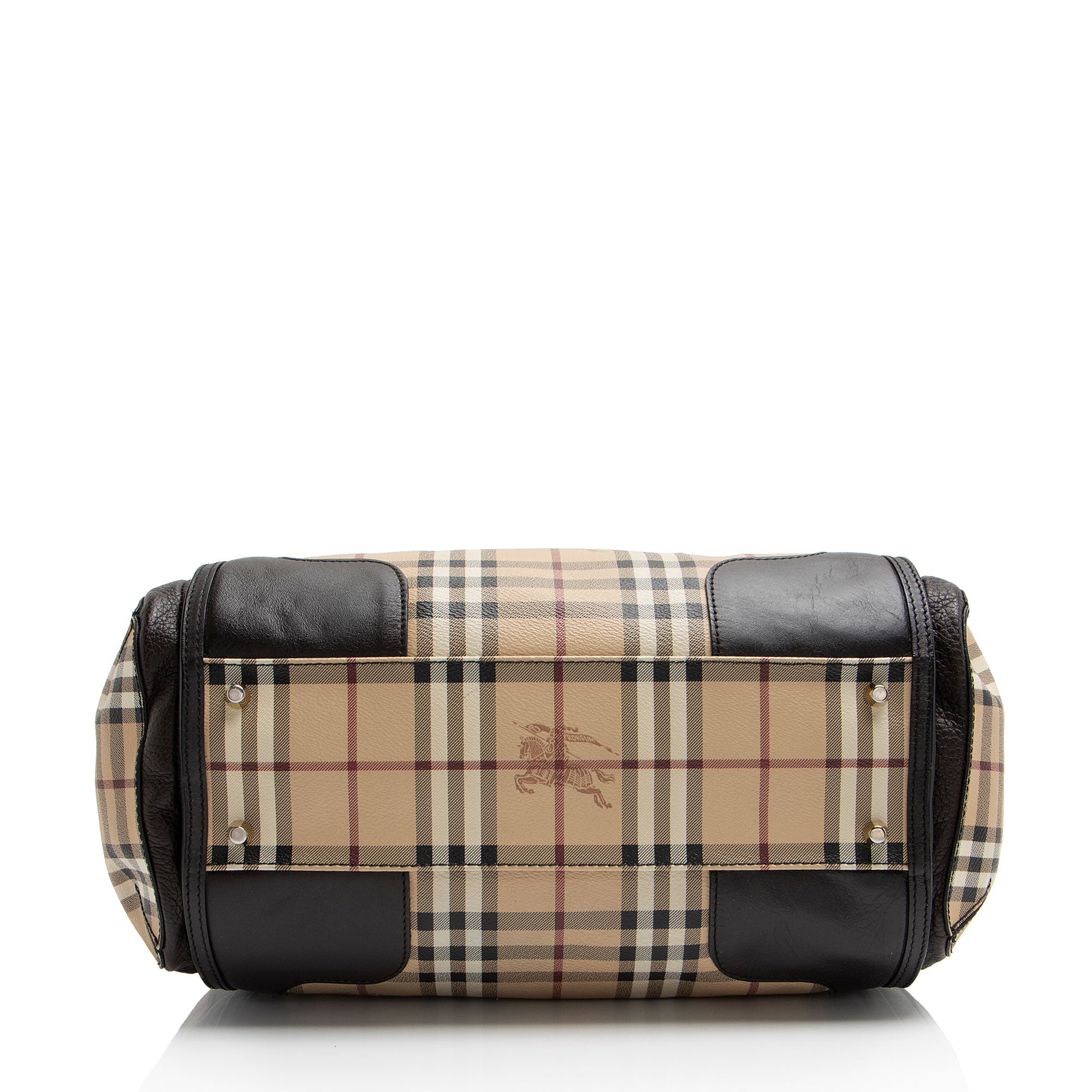Burberry Haymarket Check Gladstone Satchel
