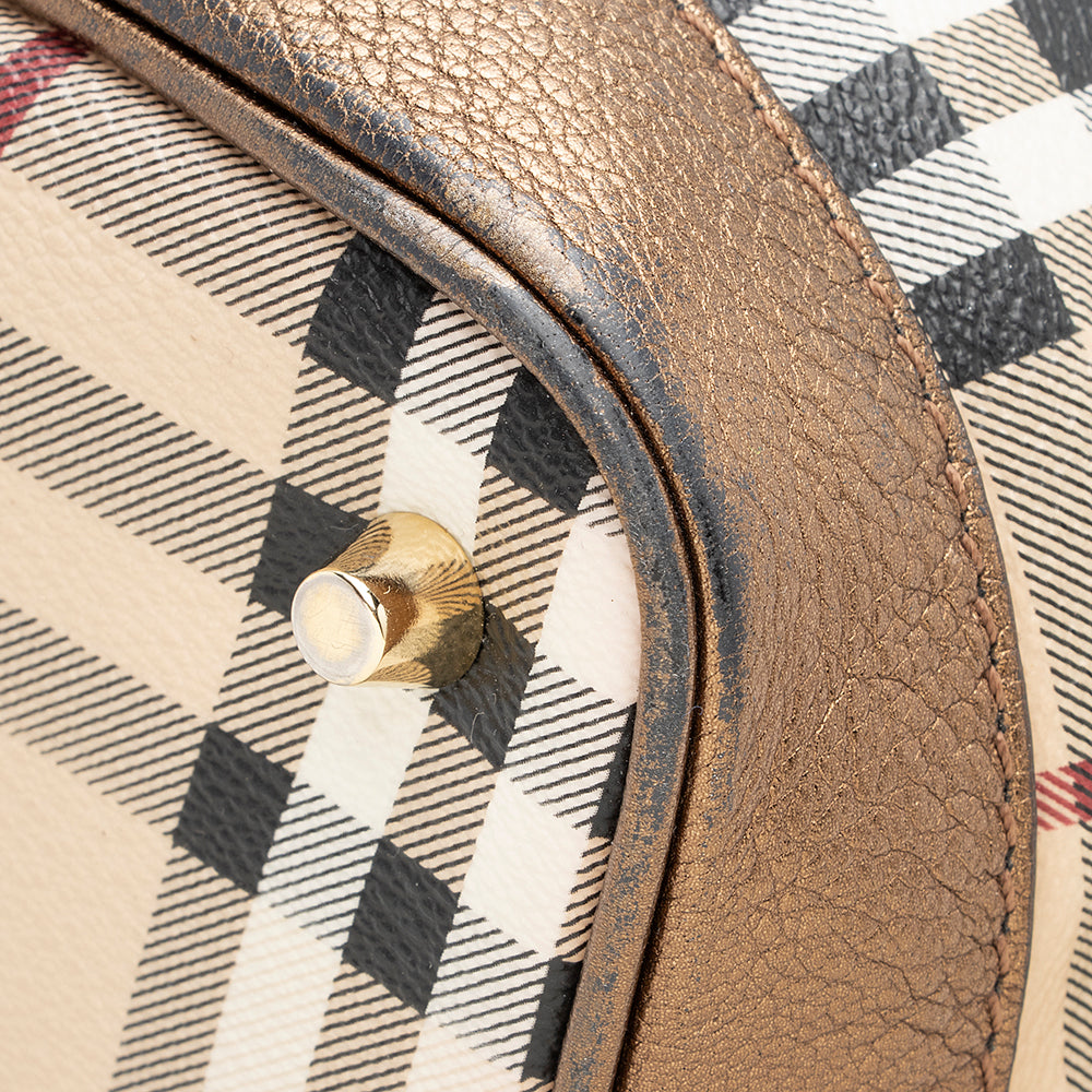 Burberry Haymarket Check Golderton Tote (SHF-19944)