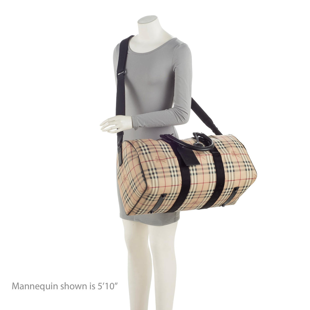 Burberry Haymarket Check Holdall Duffle (SHF-6UofXL)