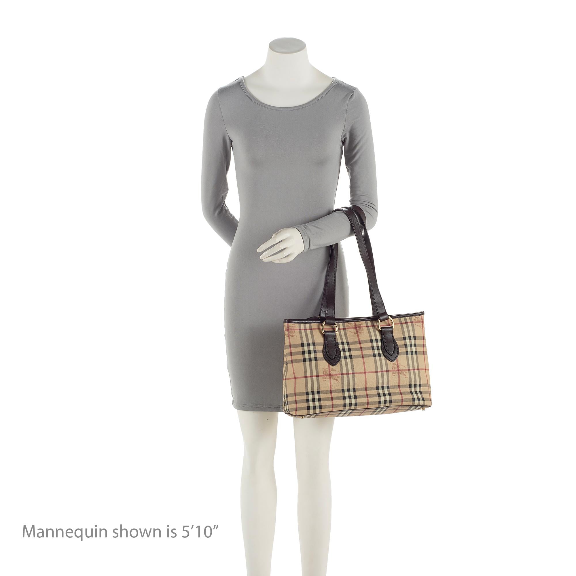 Burberry Haymarket Check Regent Medium Tote (SHF-gey01E)