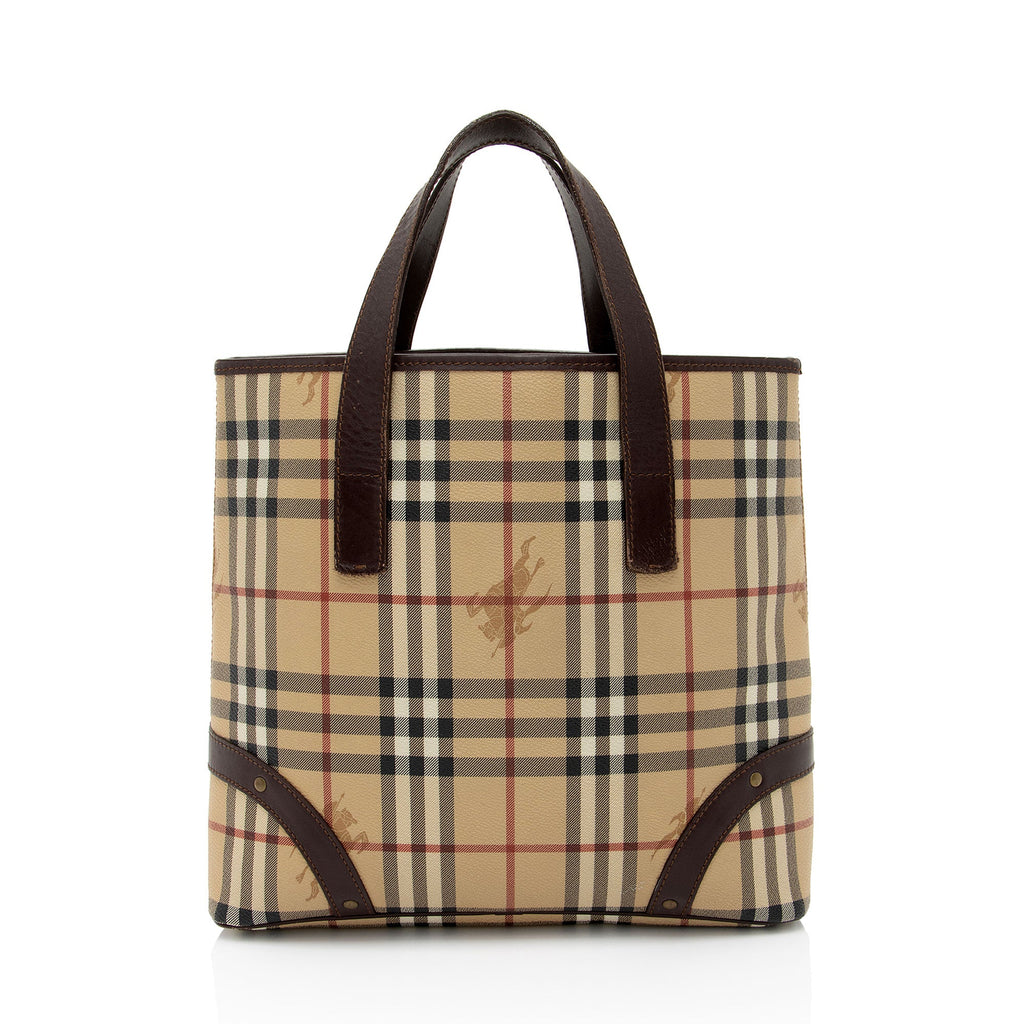 Burberry Haymarket Check Medium Tote (SHF-KA8pBF)