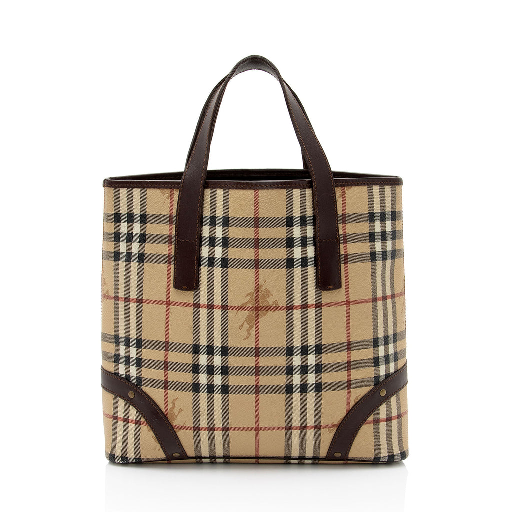 Burberry Haymarket Check Medium Tote (SHF-KA8pBF)