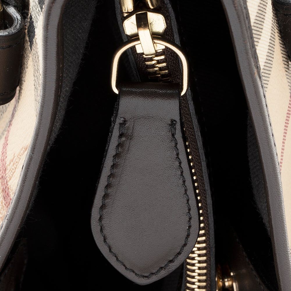 Burberry Haymarket Check Northfield Satchel (SHF-21398)
