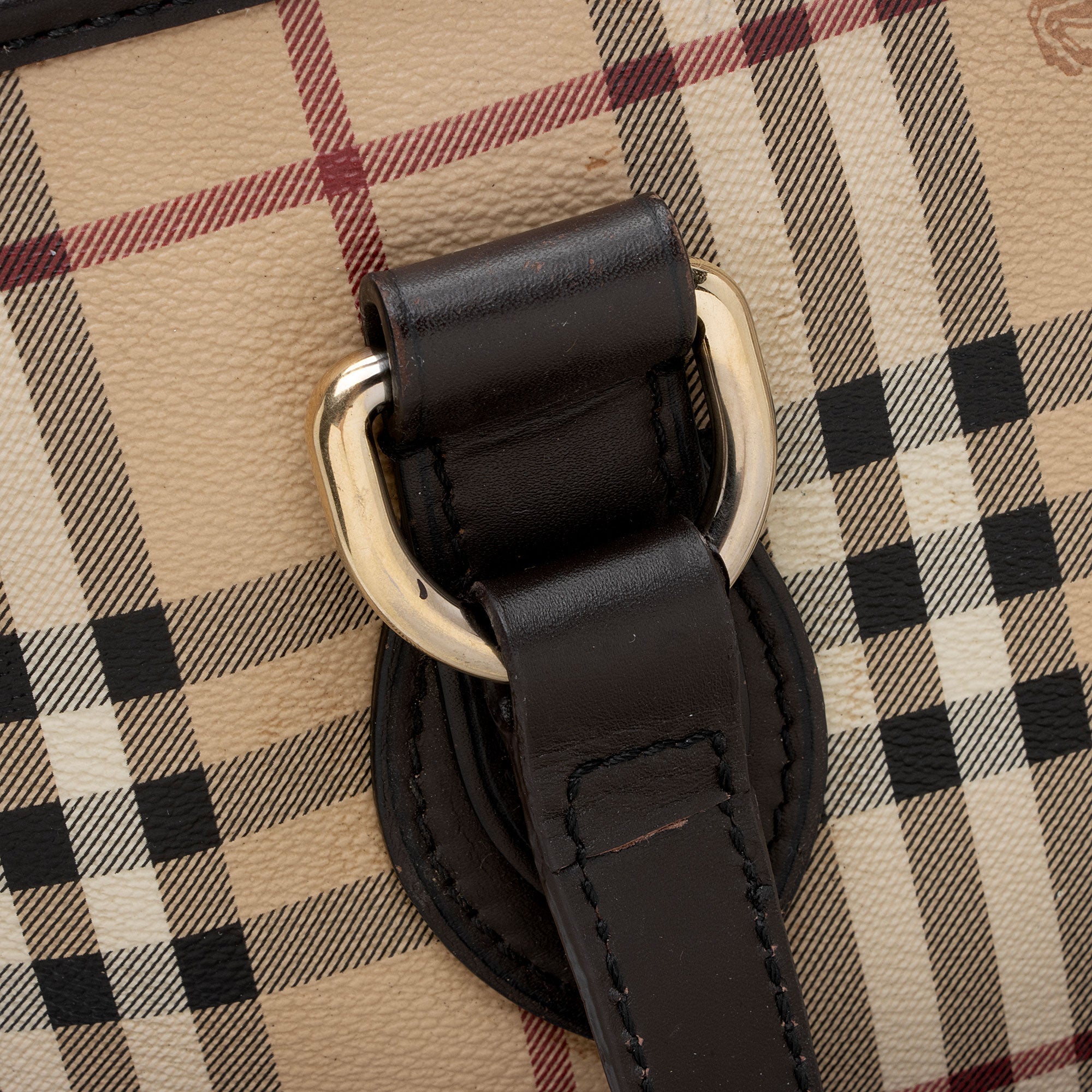 Burberry Haymarket Check Regent Medium Tote (SHF-gey01E)