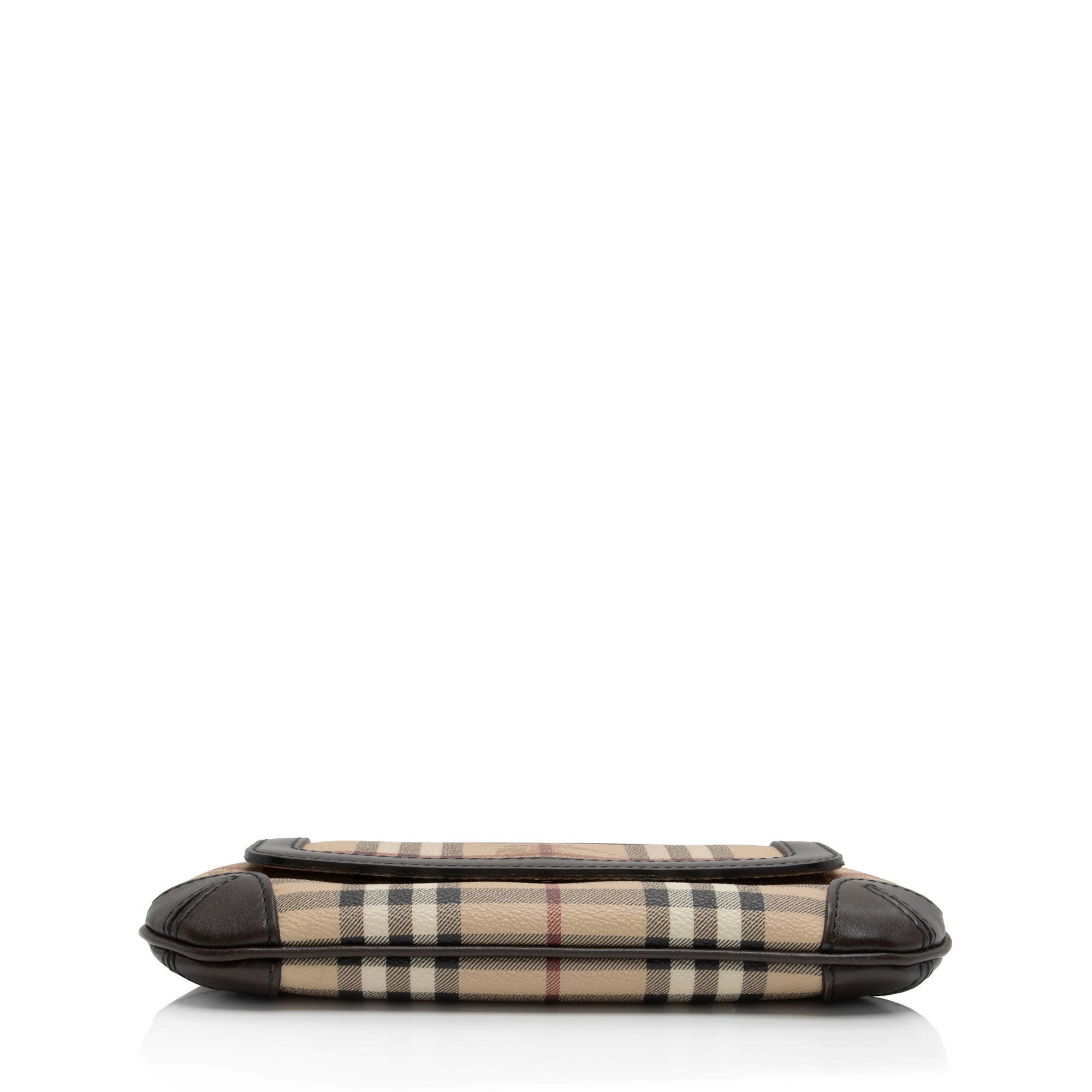 Burberry Haymarket Check Small Flap Shoulder Bag (SHF-AaFtEK)
