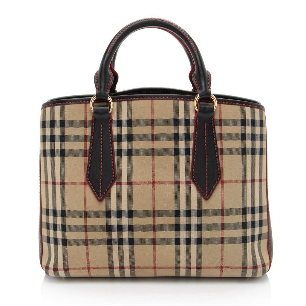 Burberry Horseferry Check Contrast Stitch Ballingdon Medium Tote