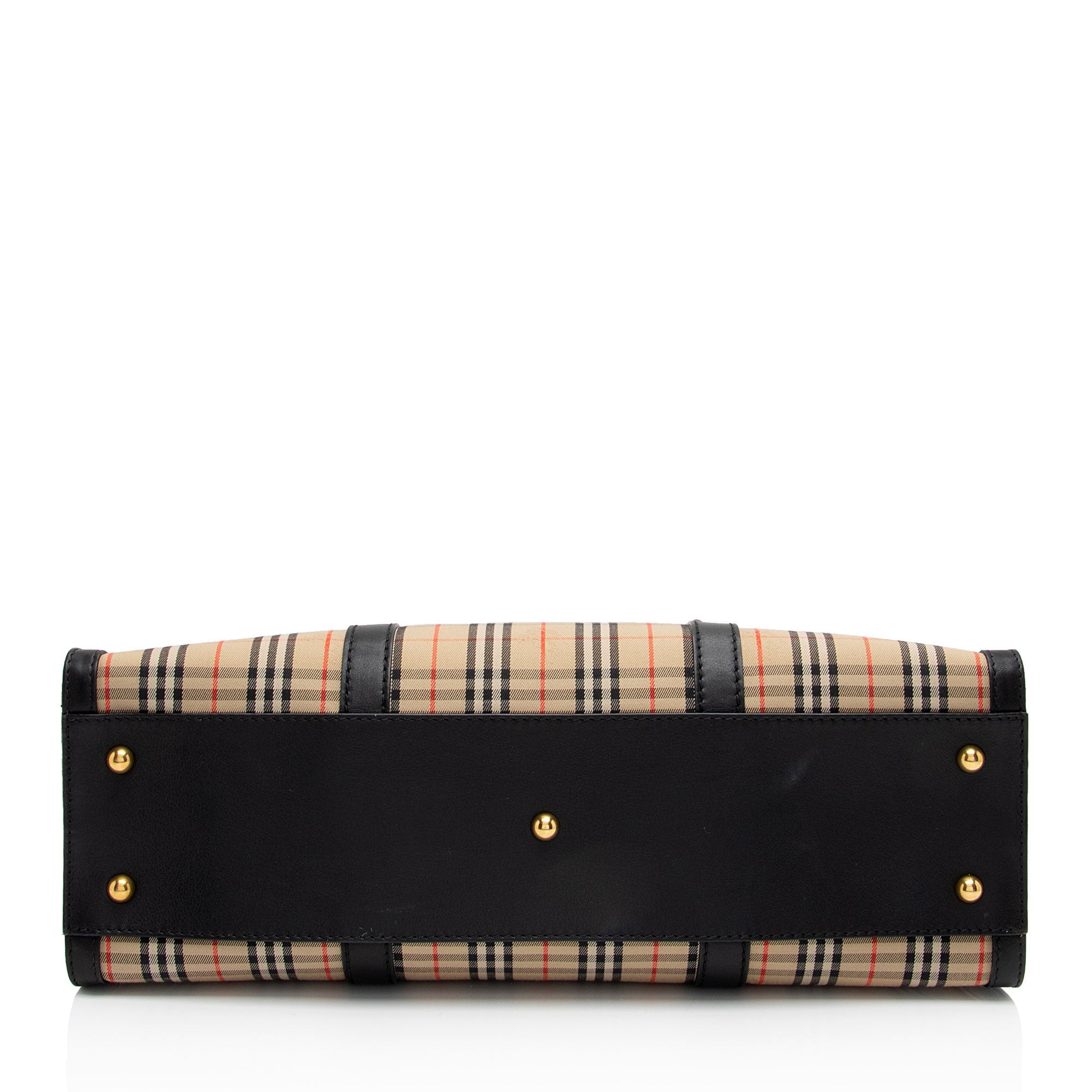 Burberry Vintage Check 1983 Link Zip Tote (SHF-DCHhVW)