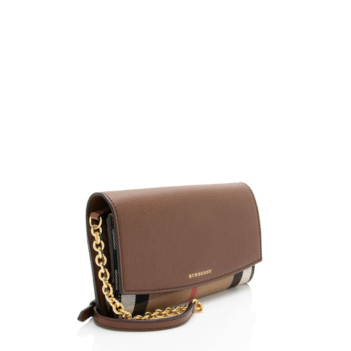 Burberry House Check Henley Chain Wallet