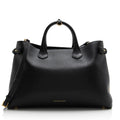 Burberry House Check Leather Banner Large Tote (SHF-21984)