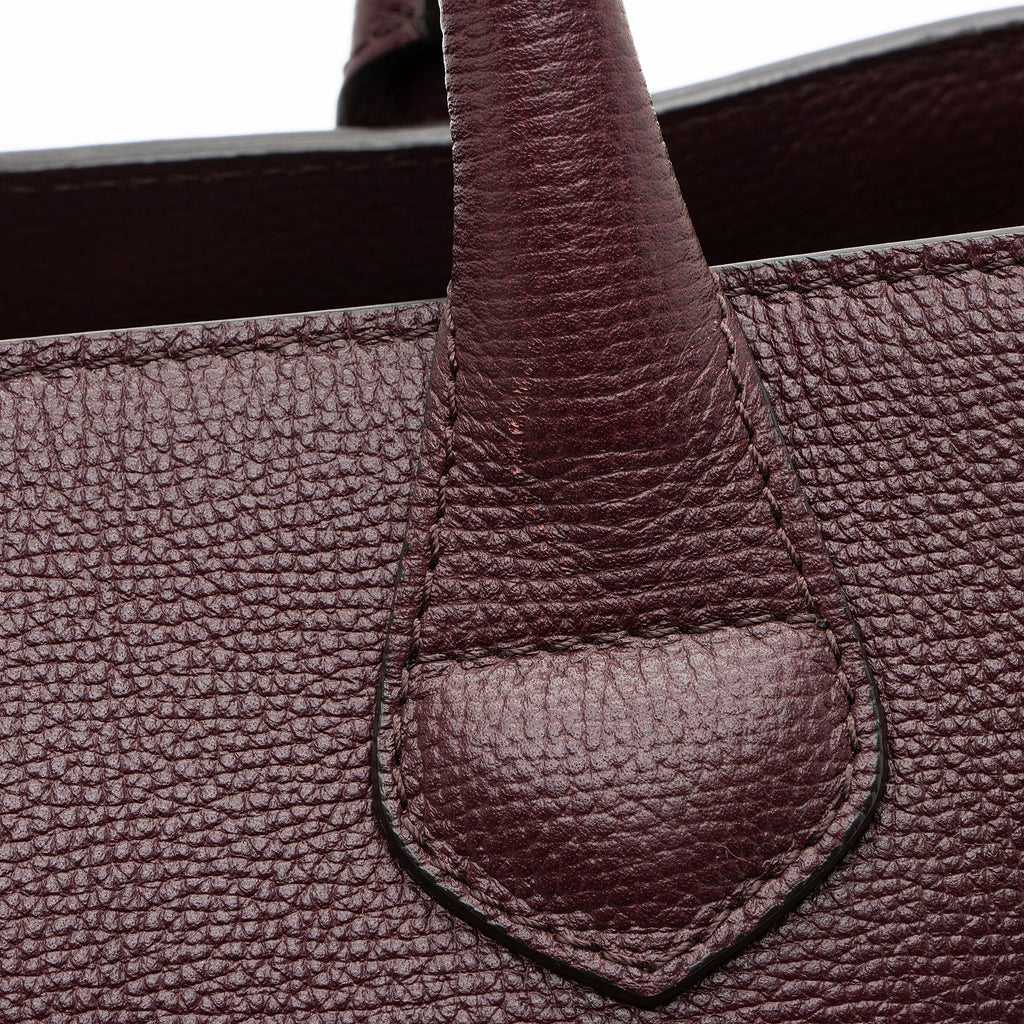 Burberry House Check Leather Banner Medium Tote