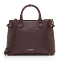 Burberry House Check Leather Banner Medium Tote