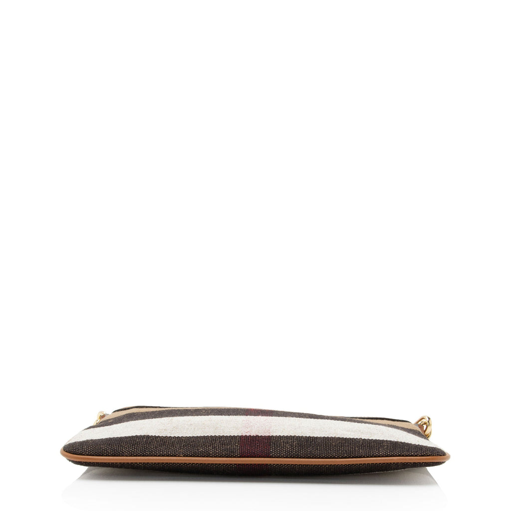 Burberry House Check Peyton Clutch