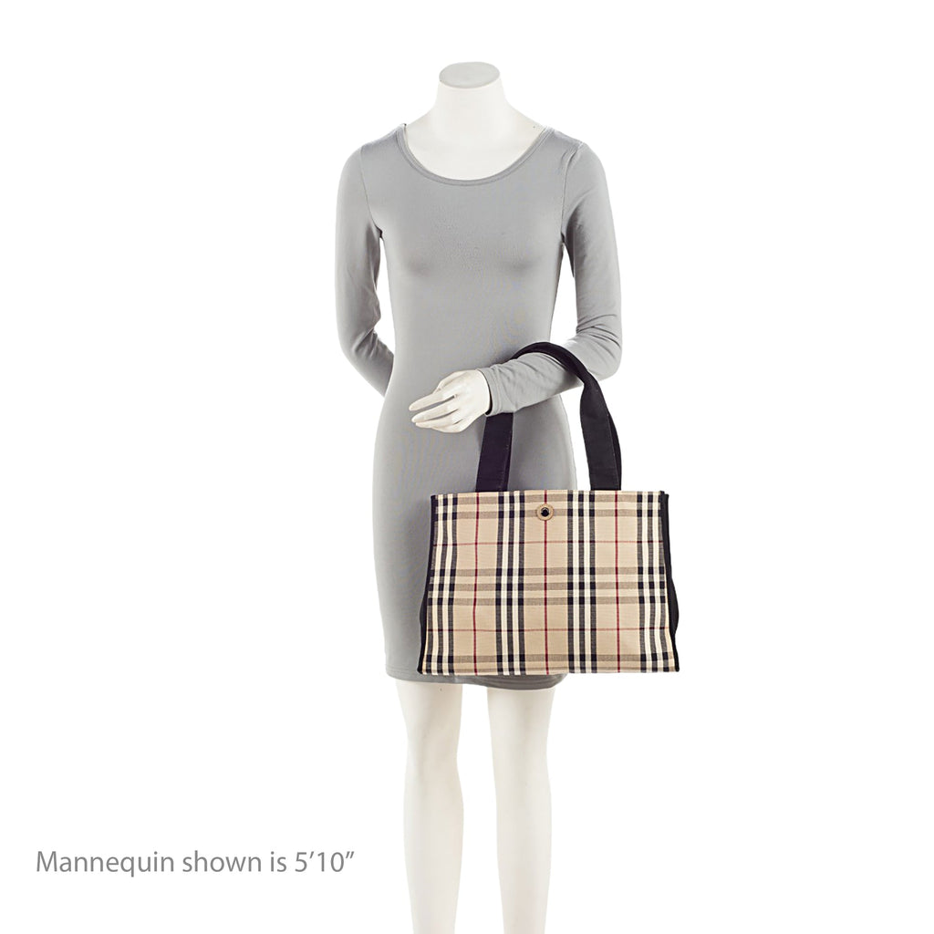 Burberry Horseferry Check Small Tote (SHF-yKj6B6)