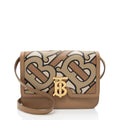 Burberry TB Monogram Leather TB Small Flap Bag