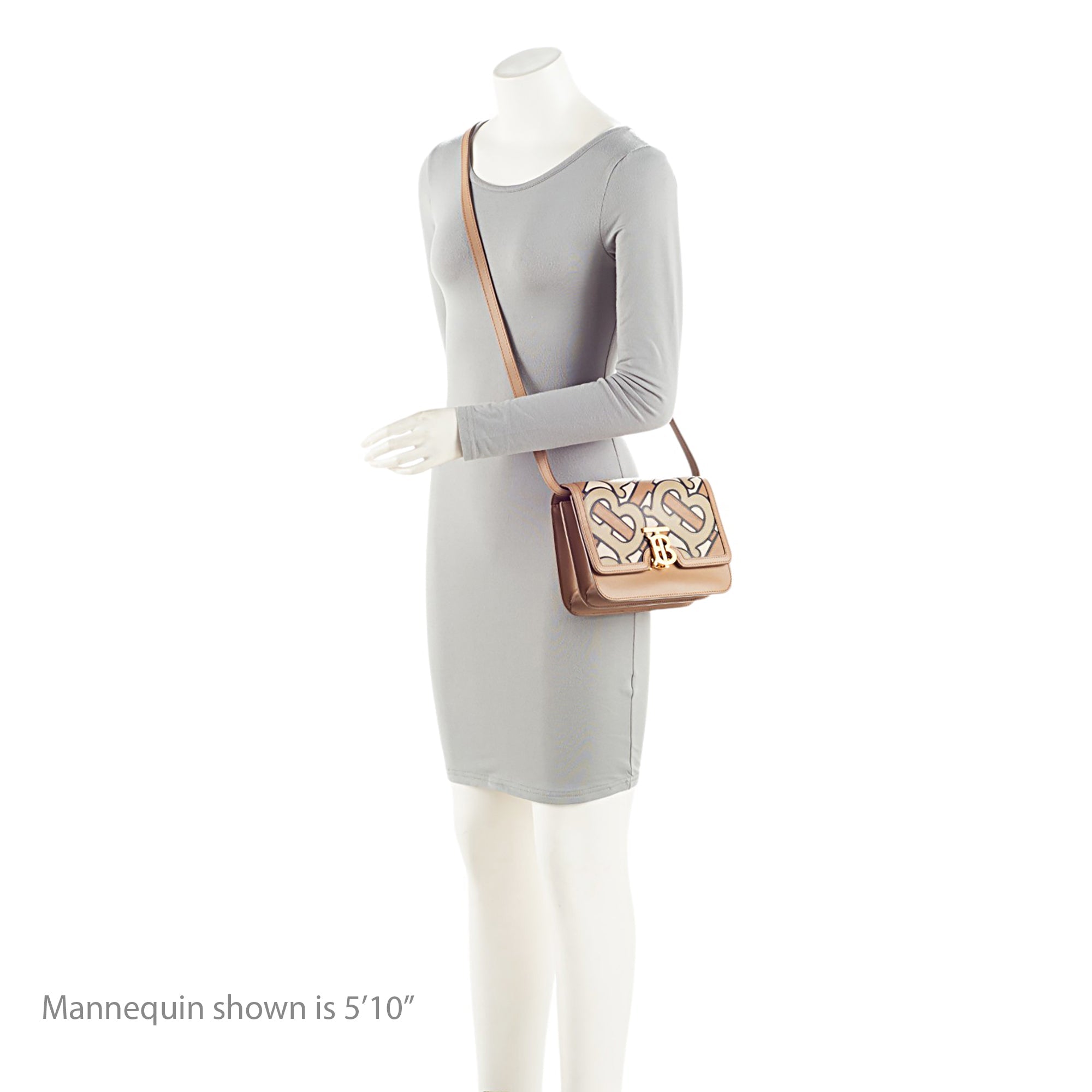 Burberry TB Monogram Leather TB Small Flap Bag