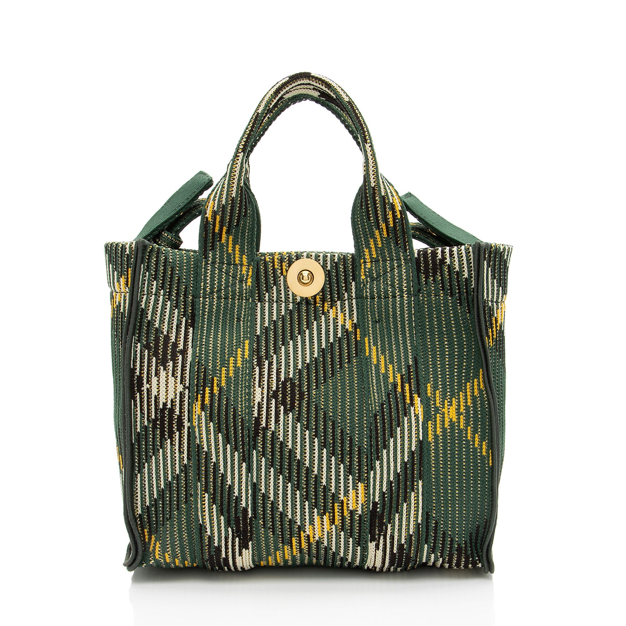 Burberry Knit Check Scarlet Mini Tote