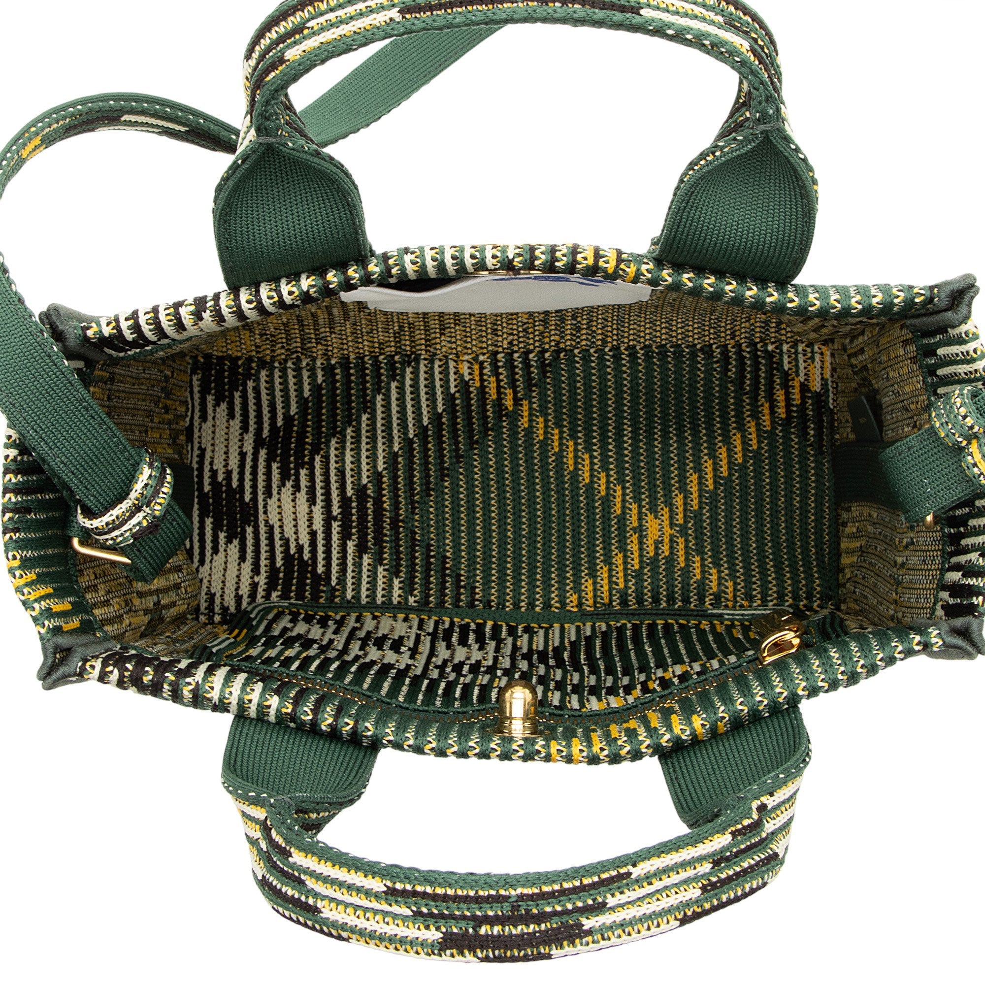 Burberry Knit Check Scarlet Mini Tote
