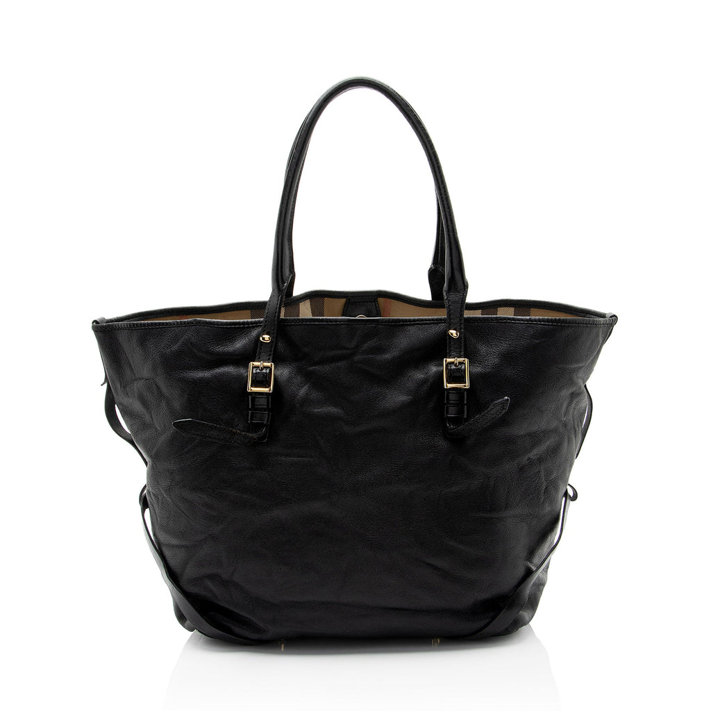 Burberry Lambskin Salisbury Bridle Medium Tote