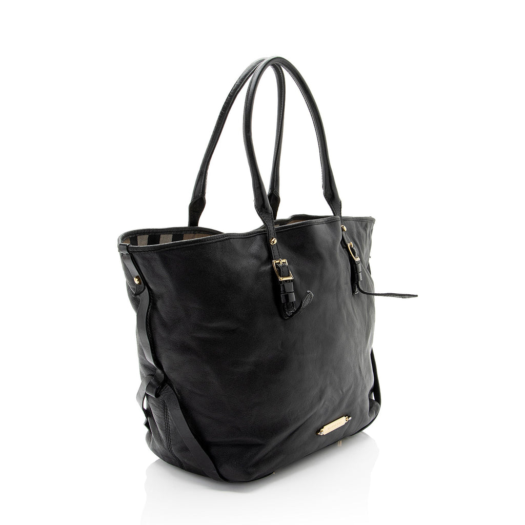 Burberry Lambskin Salisbury Bridle Medium Tote