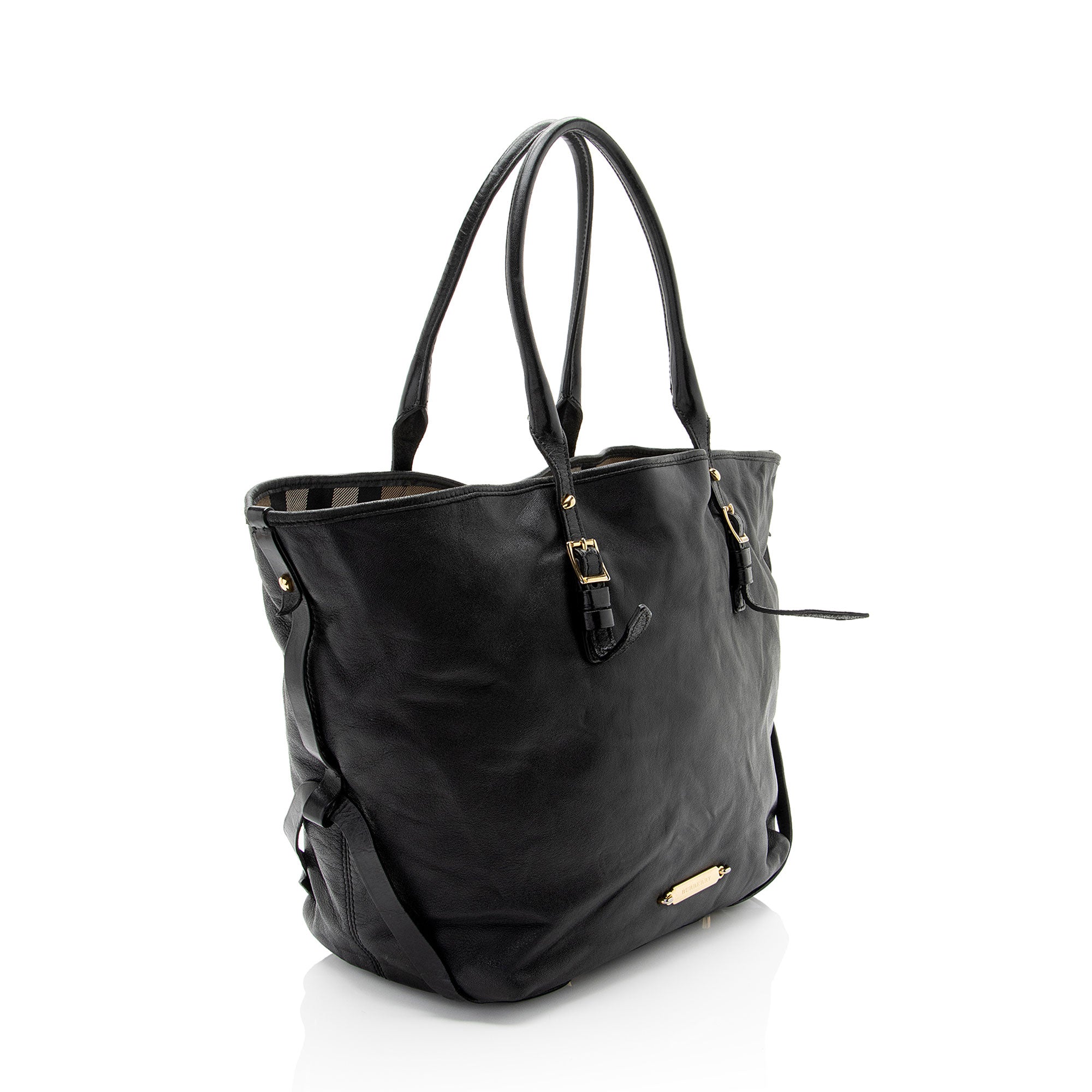 Burberry Lambskin Salisbury Bridle Medium Tote