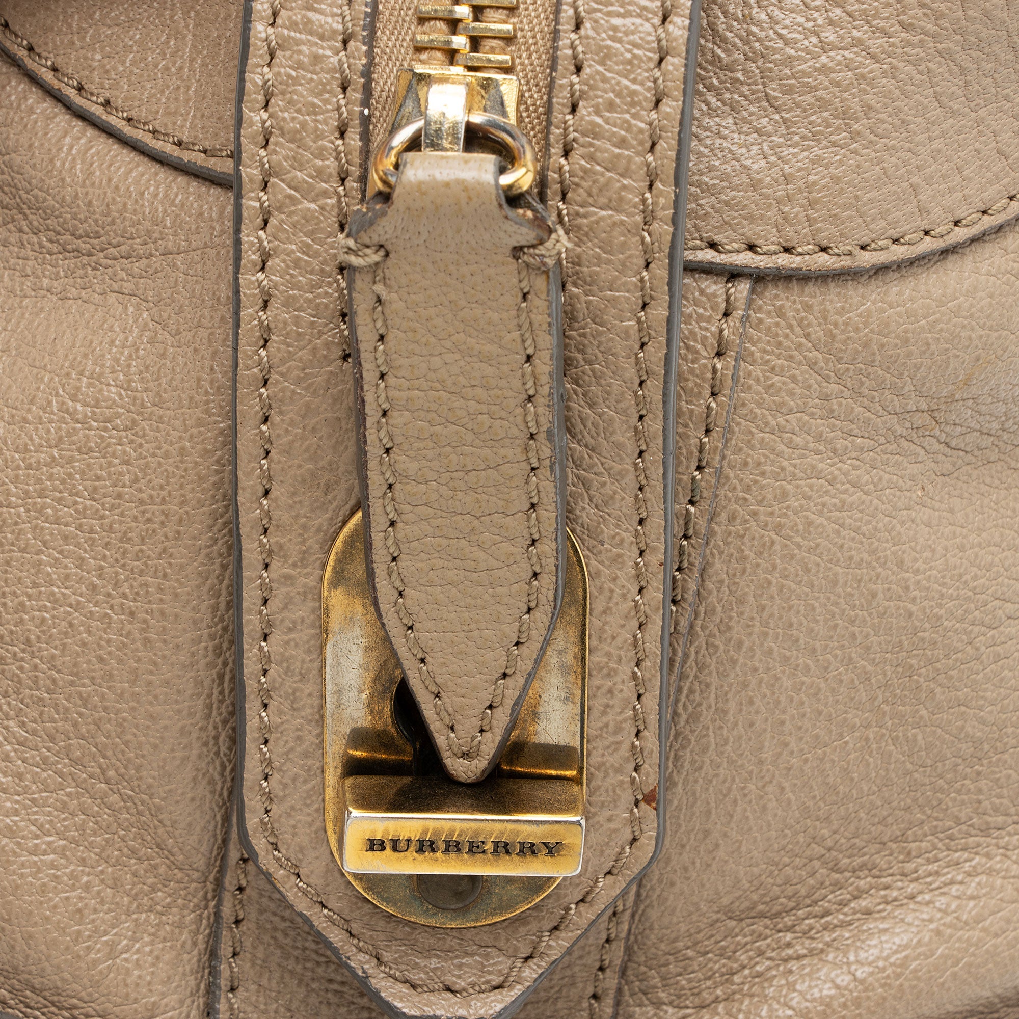 Burberry Leather Kirley Satchel