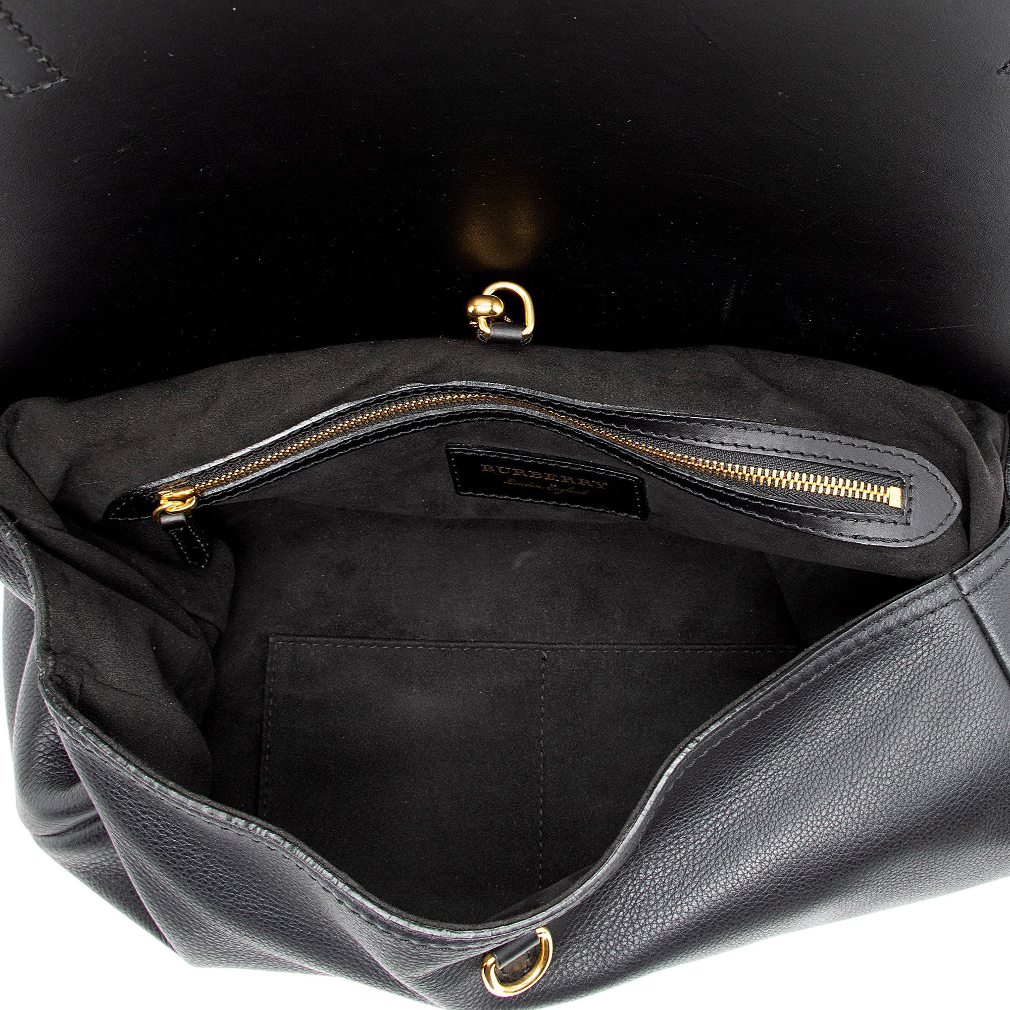 Burberry Leather Bridle Medium Shoulder Bag (SHF-gvFB4h)