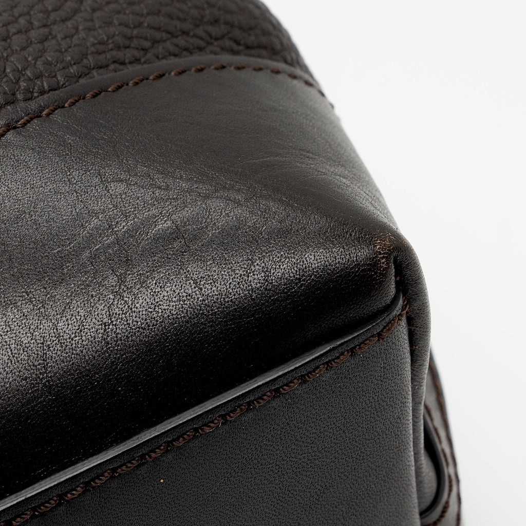 Burberry Leather Buckle Satchel (SHF-OSbihJ)