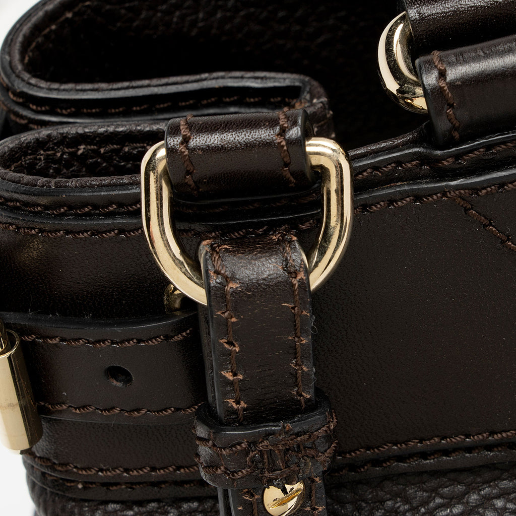Burberry Leather Buckle Satchel (SHF-OSbihJ)