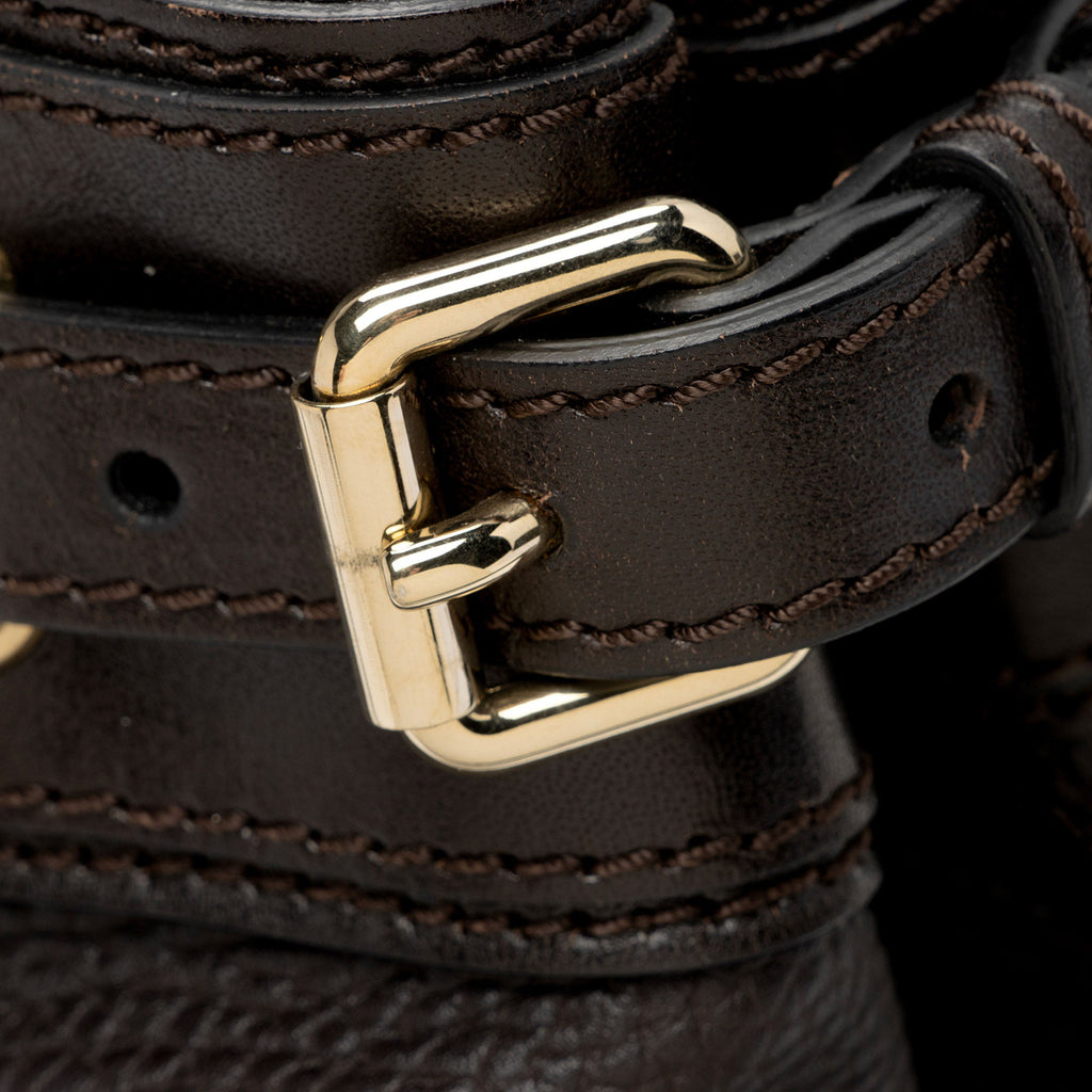 Burberry Leather Buckle Satchel (SHF-OSbihJ)