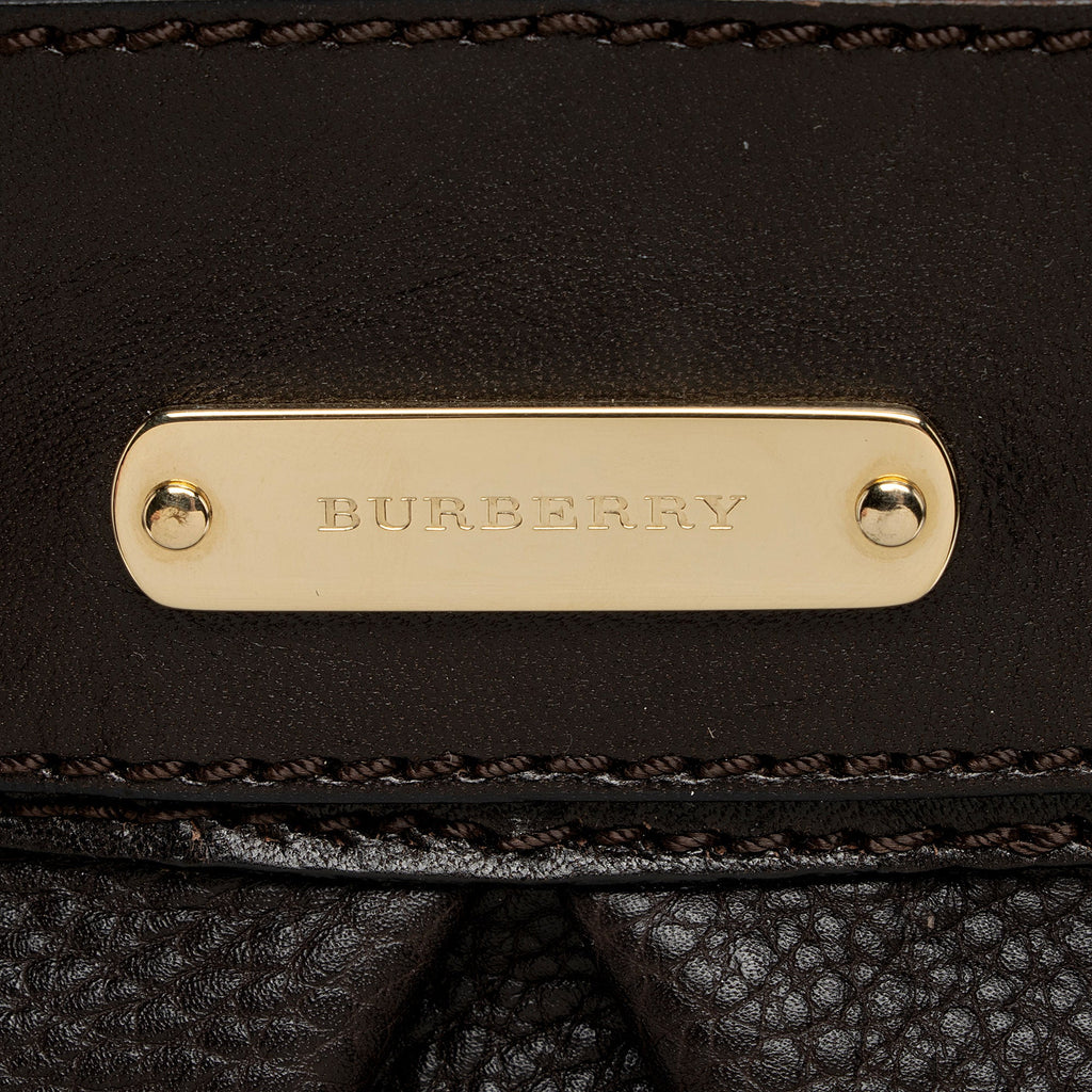 Burberry Leather Buckle Satchel (SHF-OSbihJ)