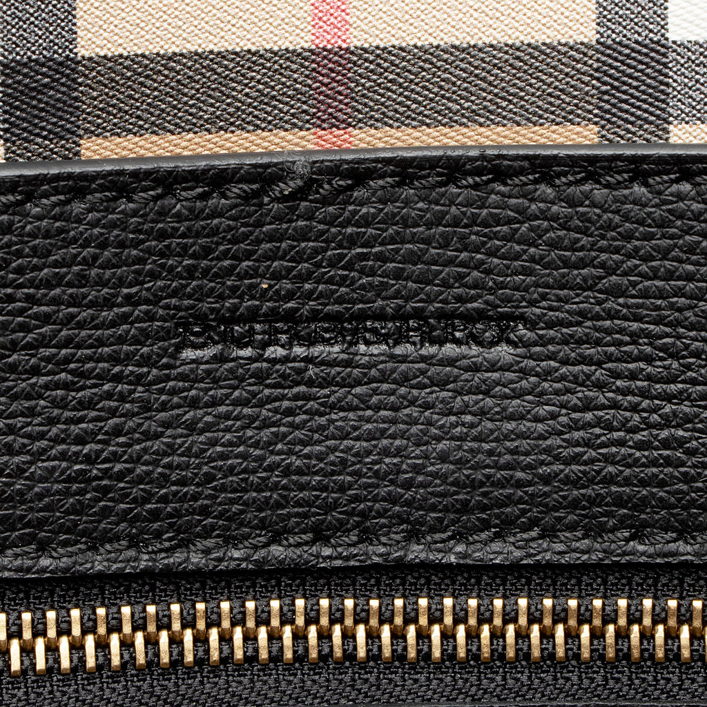 Burberry Leather Crest Small Tote