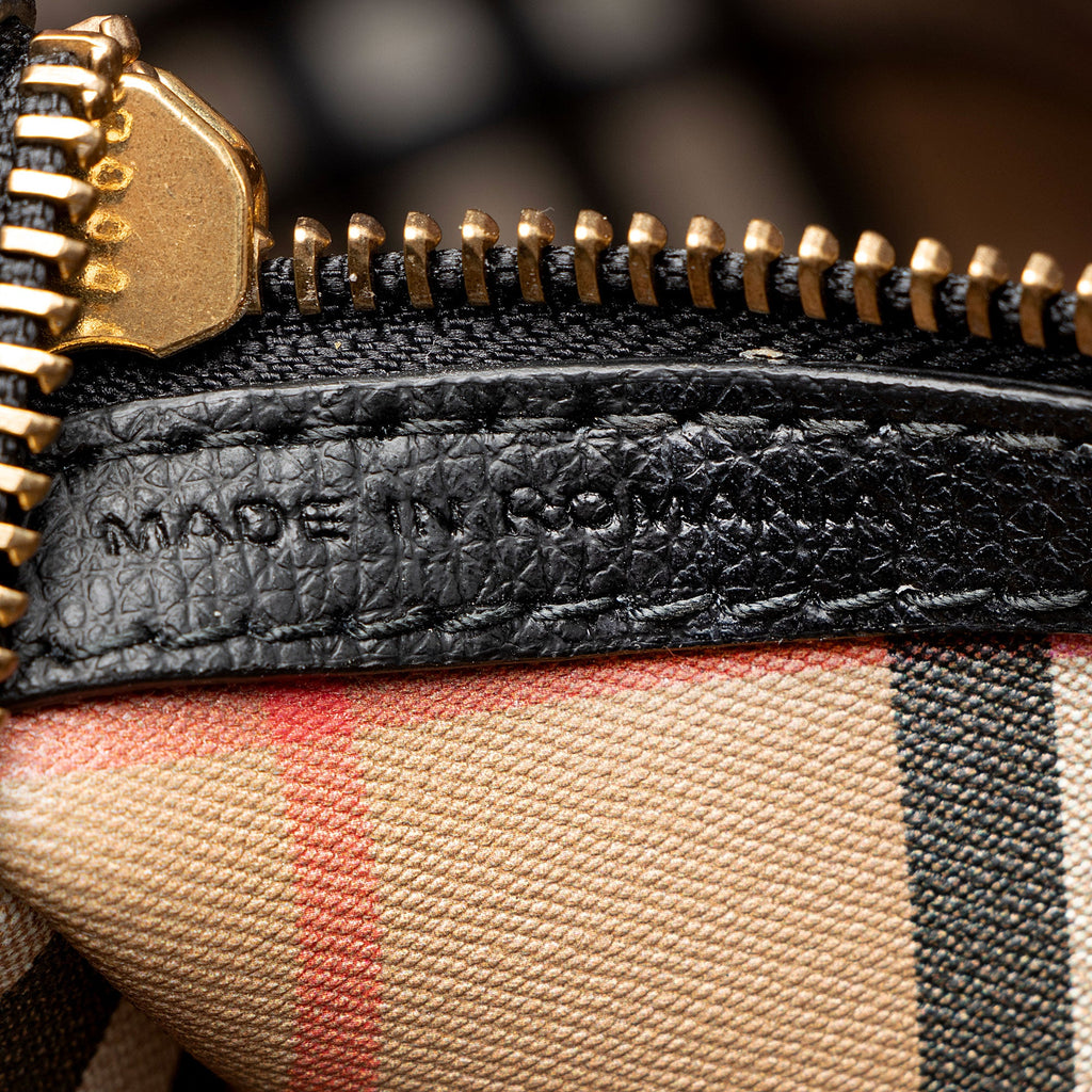 Burberry Leather Crest Small Tote