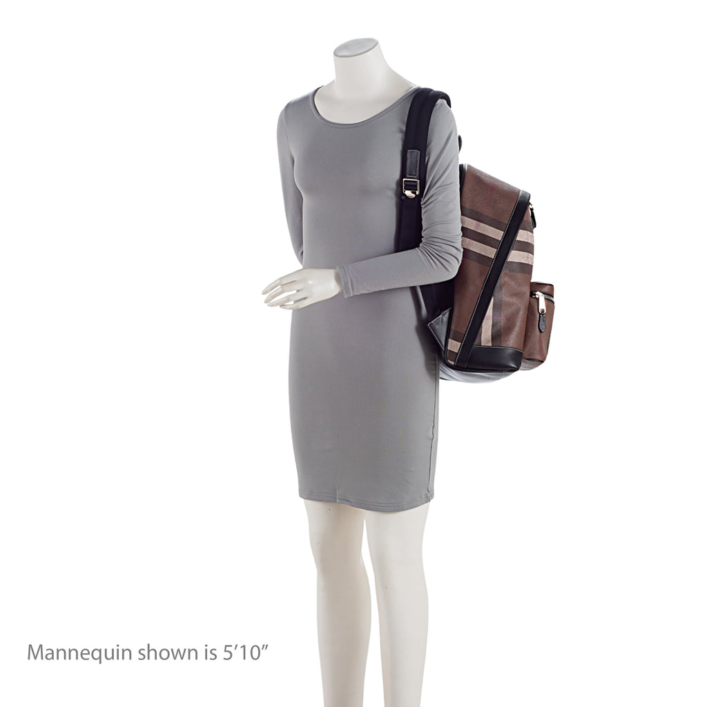 Burberry E-Canvas House Check Jett Backpack (SHF-qMCEAL)