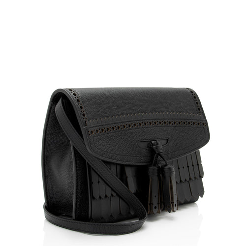 Burberry Leather Fringe Macken Small Crossbody (SHF-p0ePVQ)