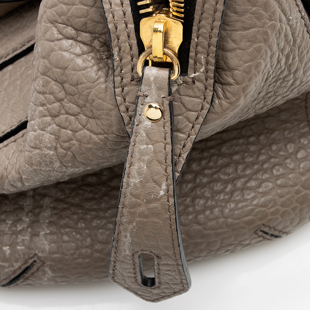 Burberry Leather Gladstone Small Satchel (SHF-19997)