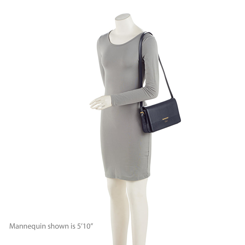 Burberry Leather Grace Medium Flap Bag (SHF-7QlJV4)