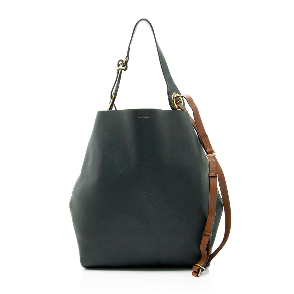Burberry Leather Grommet Hobo