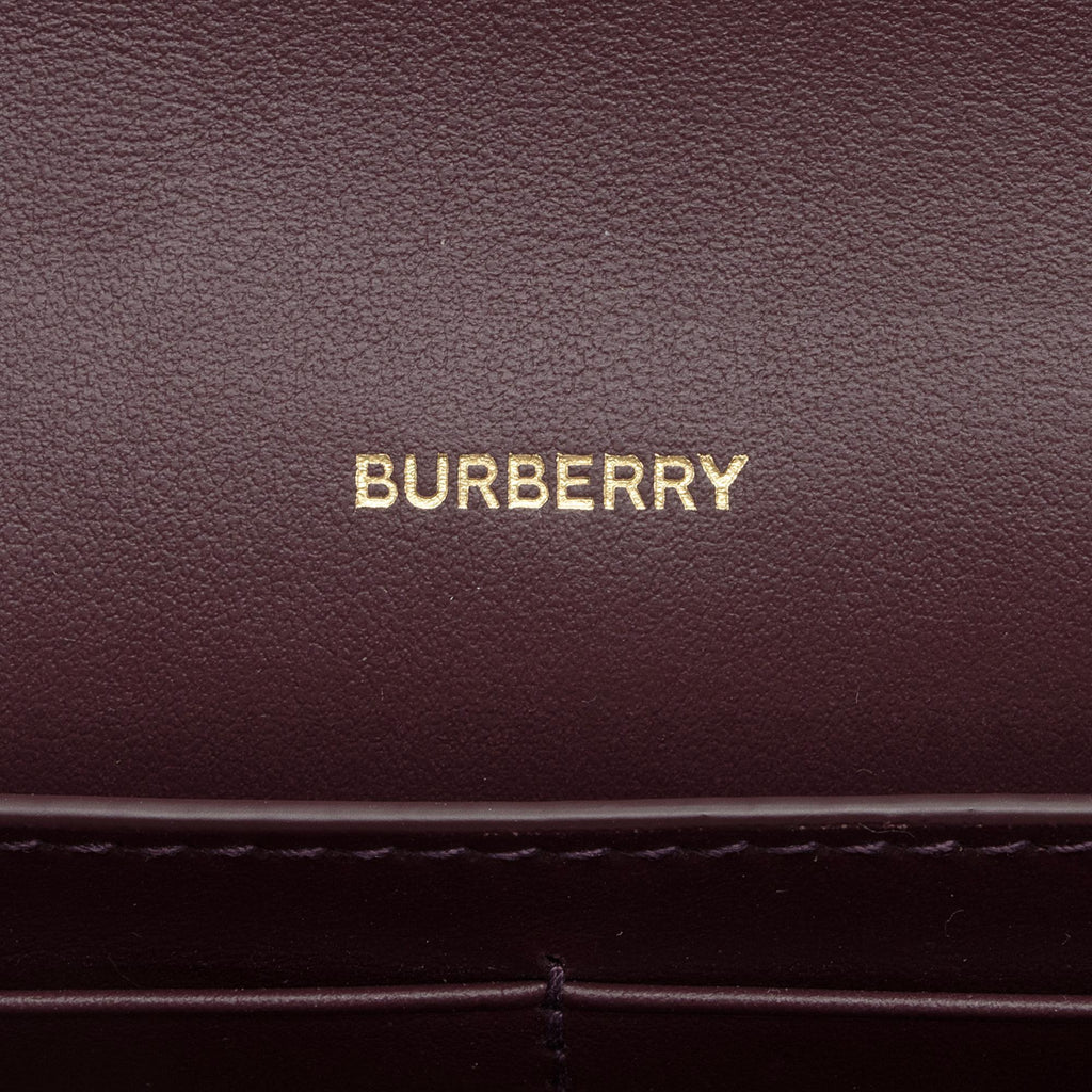 Burberry Leather Hannah Wallet on Strap (SHF-r1Okod)