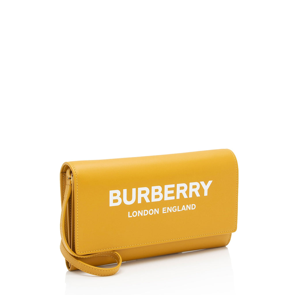 Burberry Leather Hazelmere Wallet on Strap