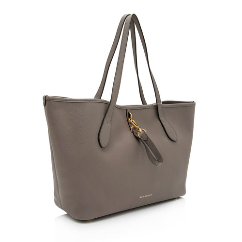 Burberry Leather Honeybrook Derby Medium Tote (SHF-eUcGSe)